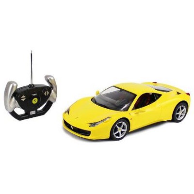 TargetReady! Set! Go! Link Licensed 1/14 RC Ferrari 458 Italia Radio Remote Control Sports Car - Yellow