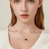 Statement Gemstone Necklace Gold Plated Chunky Dangle Wedding Jewelry Rose Quartz - 2 of 4