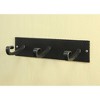ACHLA Designs Iron Lodge Triple Hook Bracket and Multiple Hooks Black 12.25"x4.25" - 3 of 4