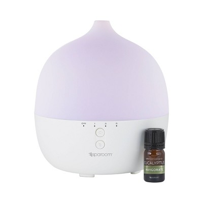 300ml Colossal App Enabled Ultrasonic Diffuser plus 5ml Eucalyptus  Essential Oil Kit - SpaRoom