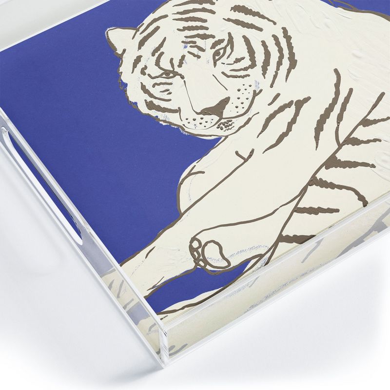 Emanuela Carratoni Painted Tiger Acrylic Tray -Deny Designs, 3 of 5
