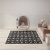 Nourison Washable Imagination XOXO Non Skid Woven Area Rug Black - 4 of 4
