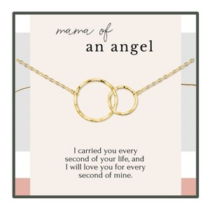 HOPE LOVE SHINE Miscarriage Gift for Mom 2 Ring Necklace Gold Sterling Silver – Mama of an Angel, Baby Loss Remembrance Jewelry - 1 of 4