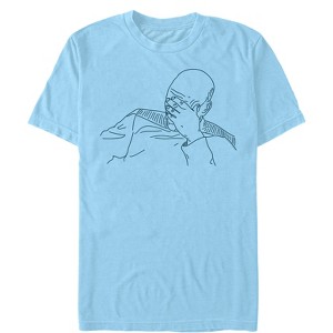 Men's Star Trek: The Next Generation Captain Picard Face Palm Line Drawing T-Shirt - 1 of 3