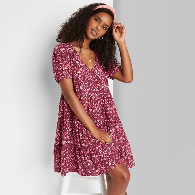 target red floral dress