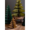Kalalou Set of Five Paper Accordion Christmas Trees – One Each Style - 2 of 3