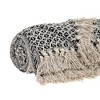 Parkland Collection,Shelly Transitional Beige 52" X 67" Woven Handloom Throw - 4 of 4