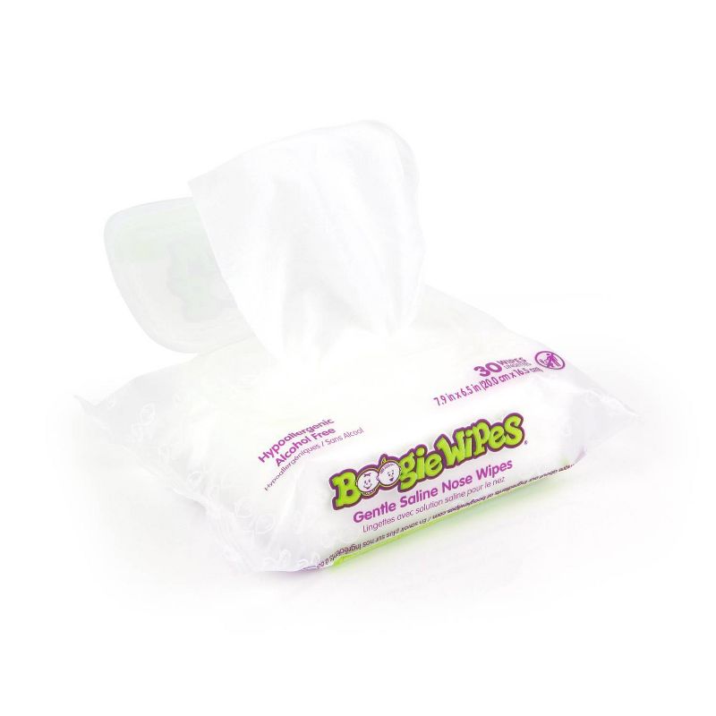 Boogie Wipes Saline Nose Wipes Unscented - 30ct, 3 of 11