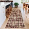Plaid Rug Area Rug for Bedroom Living Room Modern Classroom Area Rug Neutral Soft Rugs for Nursery Stain Resistant Dining Room Rugs - 2 of 4