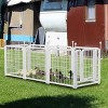 Akoasm 63.00 inch 8 Panels 24" Height Heavy Duty Dog Fence Puppy Pen-White - 3 of 4