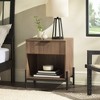 NicBex Nightstand with Fluted-Drawer and Metal Handle Modern Bedside Table with Large Open Storage Space for Bedroom,Living Room - 2 of 4