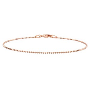 EVERLY JEWELRY |1mm Ball Station Chain Bracelet in Silver - Multiple Metal Color Options - 1 of 4