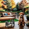 19'' Adjustable Elevated Pet Bowl for Dogs And Cats,Travel Ready Feeder with Recycled Poly Lumber,Durable And Collapsible–LAOTIES - 3 of 4