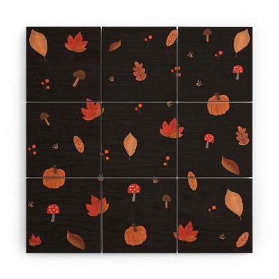 Hello Twiggs Good Morning Pumpkin Wood Wall Mural - society6