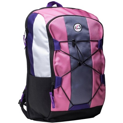 Case-it X-pk Backpack, Pink with Purple Trim, 6-1/4 x 13 x 20 Inches