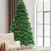 4.5 Ft Pre-lit Green Artificial Spruce Christmas Tree with 347 Branch Tips and 120 Incandescent Lights - 2 of 4