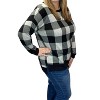 Women's Plaid Weekender Top - honeyme - 2 of 3