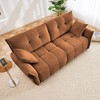 2 Seater Modern Chenille Sofa with High-Resilience Foam Cushions, Tufted Upholstered Sofa Couch, Contemporary Loveseat with Wood Base-Koiai - 4 of 4
