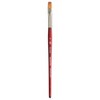 Princeton Velvetouch Flat Shader Brush, Synthetic Bristles, Short Handle Mixed Media Paintbrush, Scarlet, Size 8, Pack of 3 - 2 of 4