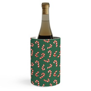 Lathe & Quill Candy Canes Green Wine Chiller -Deny Designs - 1 of 2