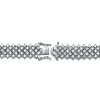 Guili Sterling Silver Cubic Zirconia Bracelet with Rows of Sparkling Stones, Perfect for Adding Elegance and Sophistication to Any Outfit - 4 of 4