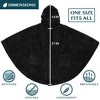 PAVILIA Fluffy Angel Wrap Hooded Blanket for Women Adult, Wearable Cozy Wrap Throw Faux Shearling Shawl Cape - 4 of 4