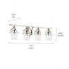 Kichler Lighting Everett 4 - Light Vanity in  Polished Nickel - 2 of 4
