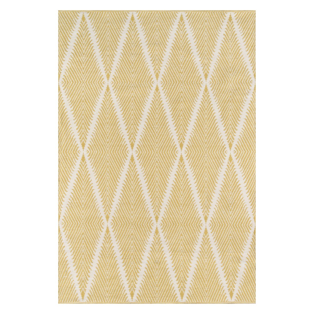 Photos - Area Rug Momeni 7'6"X9'6" Geometric  Citron - Erin Gates By 