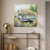 Art Remedy Vintage Trucks and Flowers Chic Farmhouse Wall Art Unframed - 2 of 4