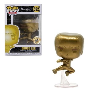 Funko POP! Enter the Dragon - Bruce Lee (Gold) (Flying Man) Vinyl Figure #592 Bait Exclusive - 1 of 3