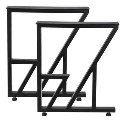 coucheta Metal Table Legs Heavy Duty Desk Legs, DIY Industrial Furniture Dining Legs, Modern Cast Iron Coffee Table Bench Legs, Set of 2