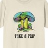 Natural World Take A Trip Mushrooms Men's Natural T-Shirt - 2 of 3