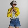 Women's Mini Cropped Racer Jacket - 4 of 4