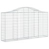 vidaXL Gabion Basket Silver Galvanized Iron 78.7 x 11.8 x 39.4 in - 2 of 4