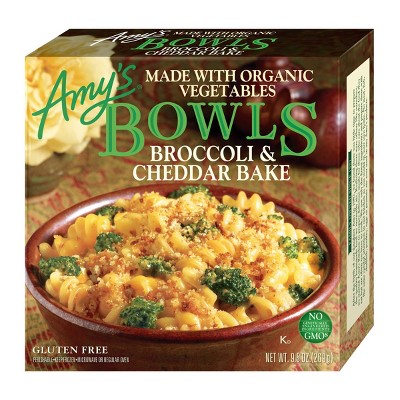 Amy's Gluten Free Frozen Broccoli & Cheddar Bake Meal Bowls - 9.5oz