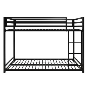 DHP Miles Metal Full over Full Bunk Bed, Black - 1 of 4