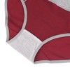 Agnes Orinda Women's Plus Size 5 Packs Mid-High Waist Solid Stretchy Comfortable Briefs - 3 of 4