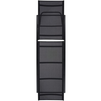 Fionne Modern Chic Black Outdoor Sunlounger