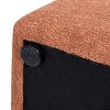 NicBex 14" Tapered Square Ottoman Modern Upholstered Ottoman Foot Rest with Soft Fabric for Living Room - 4 of 4