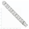 Black Bow Jewelry 15mm Sterling Silver Nugget Link Bracelet, 8.5 Inch - 4 of 4