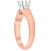 Pompeii3 14K Rose Gold Solitaire Ring Engagement Setting Mounting Solitaire - 3 of 4