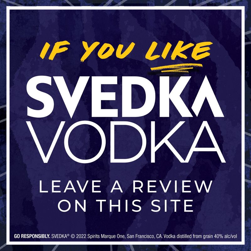 SVEDKA Vodka - 750ml Bottle, 6 of 8