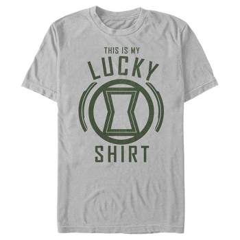 Men's Marvel St. Patrick's Day Black Widow My Lucky Shirt T-Shirt