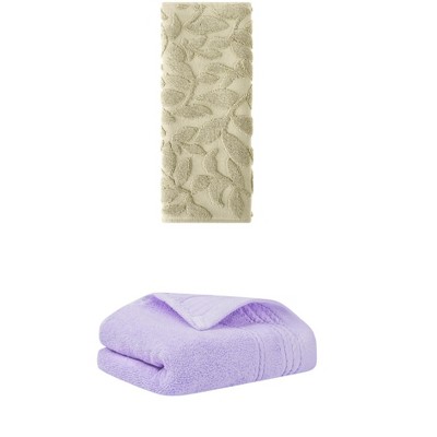 REGALWOVEN Absorbent Quick Drying Bathroom Hand Towels 14" x 30" 2 Pcs