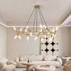 Airsurfer 41" Branch Chandelier - Adjustable Frosted Tube Pendant Light for Dining/Living Room (No Bulbs) - 3 of 4