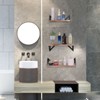 SEVOBAL Utility Storage Shelves Bookshelf Rustic Floating Shelves Set of 3, Wall Mounted Storage for Living Room, Kitchen, Brown, 18.9"*7.9"*6.3" - 3 of 4