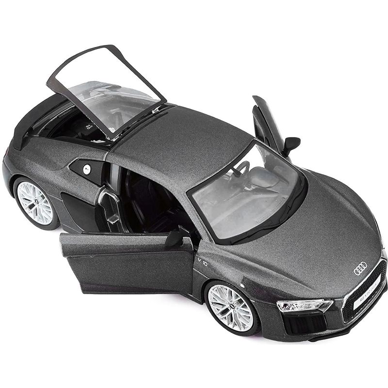 Audi R8 V10 Plus Gray Metallic "Special Edition" 1/24 Diecast Model Car by Maisto, 2 of 4