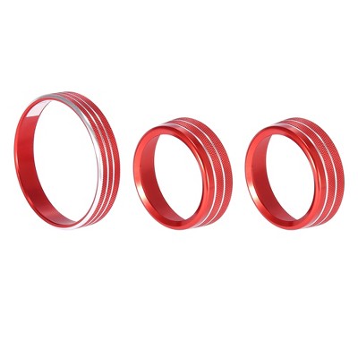 Unique Bargains Car Headlight Volume Tune Knob Cover Ring Trim for Ford for Mustang 2015-2020