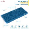 Bison Life 5 Pack Medium Duty Cleaning Scrub Pads, General Cleaning Scouring Pads - Blue - 3 of 4