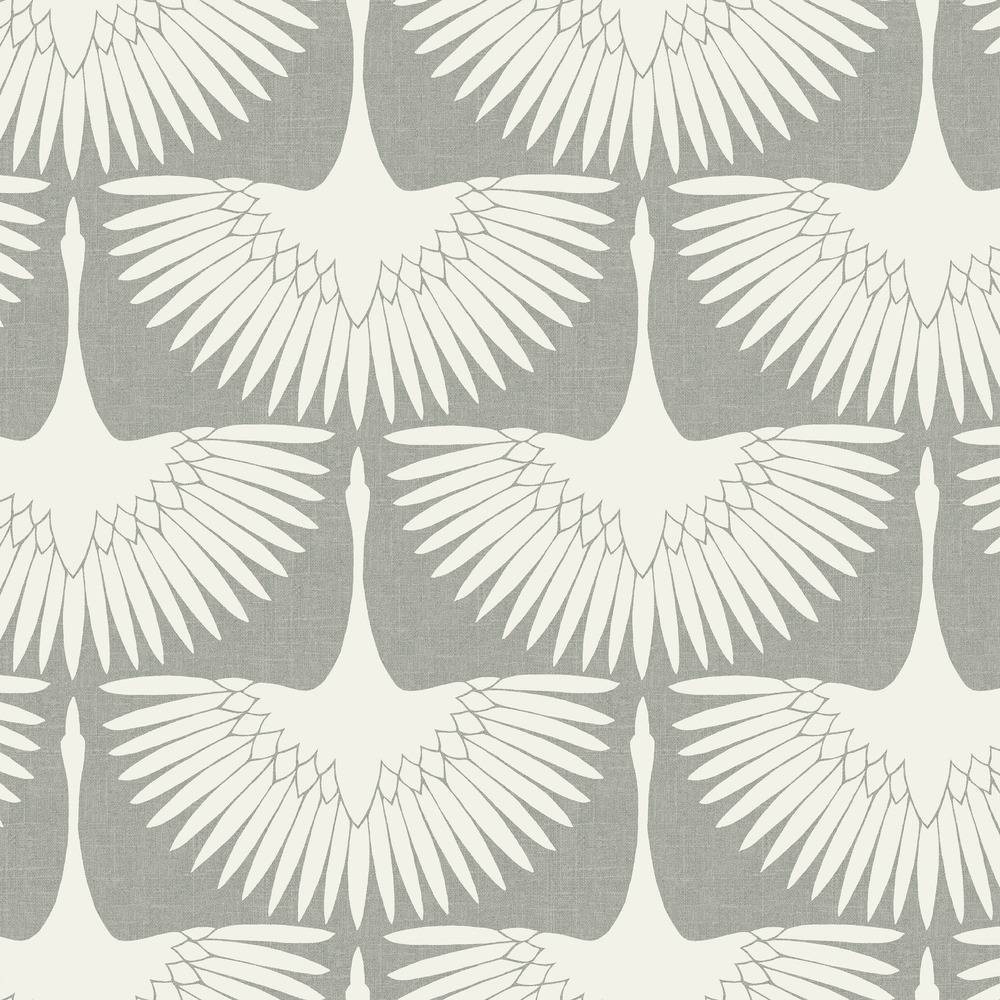 Photos - Wallpaper Tempaper & Co. 15 sq ft Feather Flock Peel and Stick  by Genevieve Gorder